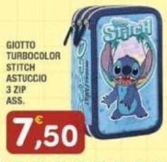 Maury's GIOTTO TURBOCOLOR STITCH ASTUCCIO 3 ZIP ASS. offerta