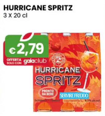 Gala Supermercati HURRICANE SPRITZ 3 X 20 cl offerta