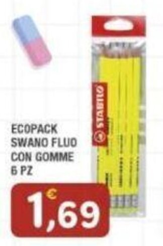 ECOPACK SWANO FLUO CON GOMME 6 PZ