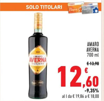 Conad Superstore AMARO AVERNA 700 ml offerta