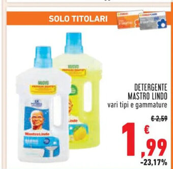 Conad Superstore DETERGENTE MASTRO LINDO offerta