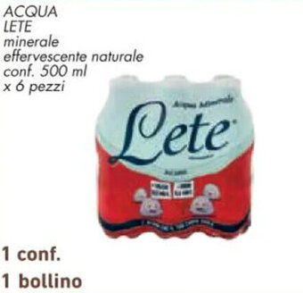 Conad Superstore ACQUA LETE minerale conf. 500 ml offerta