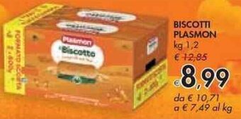 Bennet BISCOTTI PLASMON kg 1,2 offerta