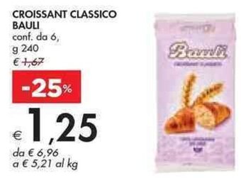Bennet CROISSANT CLASSICO BAULI g 240 offerta