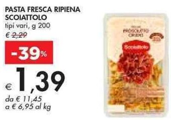 Bennet PASTA FRESCA RIPIENA SCOIATTOLO tipi vari, g 200 offerta