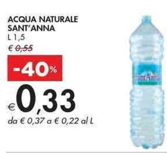 Bennet ACQUA NATURALE SANT'ANNA L1,5 offerta