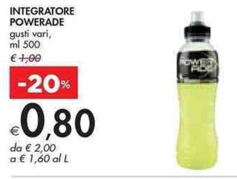 Bennet INTEGRATORE POWERADE gusti vari, ml 500 offerta