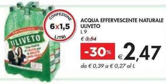 ACQUA EFFERVESCENTE NATURALE ULIVETO L9