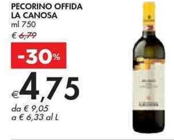 Bennet PECORINO OFFIDA LA CANOSA ml 750 offerta