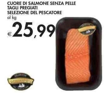 Bennet CUORE DI SALMONE SENZA PELLE TAGLI PREGIATI SELEZIONE DEL PESCATORE offerta