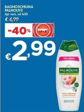 Bennet BAGNOSCHIUMA PALMOLIVE tipi vari, ml 650 offerta