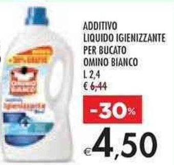 Bennet ADDITIVO LIQUIDO IGIENIZZANTE PER BUCATO OMINO BIANCO L 2,4 offerta