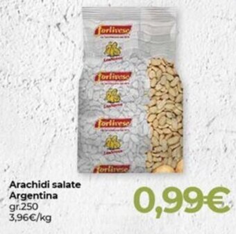 Eurospar Arachidi salate Argentina gr.250 offerta