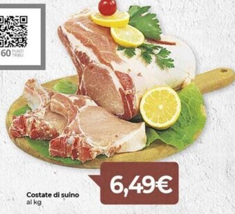 Eurospar Costate di suino offerta