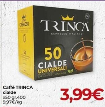 Eurospar Caffé TRINCA cialde x50 gr.400 offerta