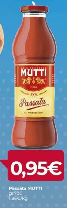 Eurospar Passata MUTTI gr.700 offerta
