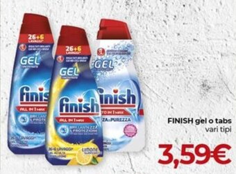 Eurospar FINISH gel o tabs vari tipi offerta