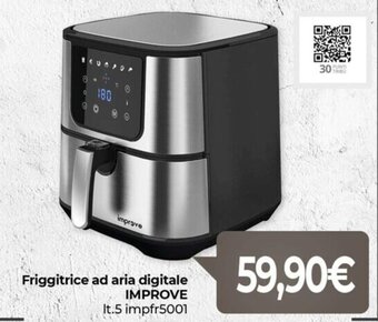 Eurospar Friggitrice ad aria digitale IMPROVE lt.5 offerta