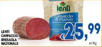 DEM LENTI CARPACCIO BRESAOLA NAZIONALE offerta