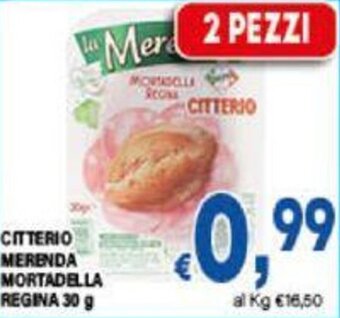 DEM CITTERIO MERENDA MORTADELLA REGINA 30 g offerta