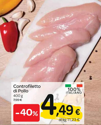 Carrefour Express Controfiletto di Pollo 400 g offerta