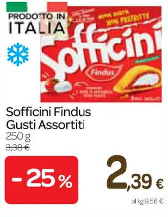 Carrefour Express Sofficini Findus Gusti Assortiti 250 g offerta