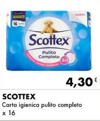 Iper Tosano SCOTTEX Carta igienica pulito completo x 16 offerta