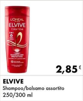 Iper Tosano ELVIVE Shampoo/balsamo assortito 250/300 ml offerta