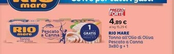 Carrefour Iper Rio mare tonno all'olio di oliva pescato a canna offerta