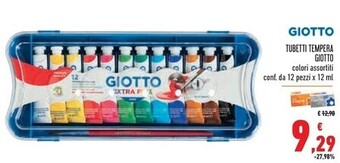 Conad Superstore Giotto tubetti tempera offerta