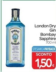 Bombay sapphire london dry gin