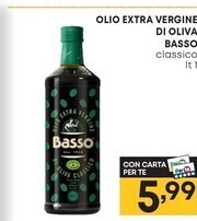 Pam Basso olio extravergine di oliva classico offerta