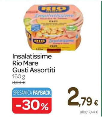 Carrefour Express Insalatissime Rio Mare Gusti Assortiti 160 g offerta