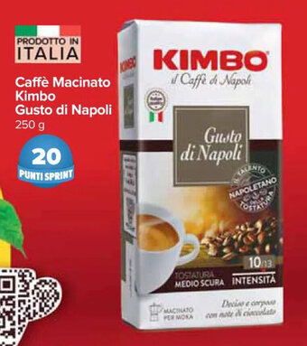 Caffè Macinato Kimbo Gusto di Napoli 250 g