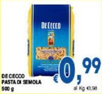 DEM DE CECCO PASTA DI SEMOLA 500 g offerta