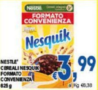 DEM NESTLE CEREALI NESQUIK FORMATO CONVENIENZA 625 g offerta
