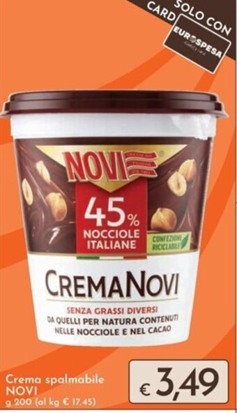 Eurospesa Crema spalmabile NOVI g 200 offerta