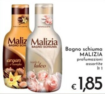 Eurospesa Bagno schiuma MALIZIA profumazioni lt 1 offerta