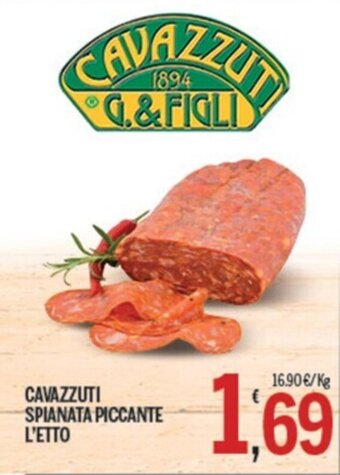 CAVAZZUTI SPIANATA PICCANTE