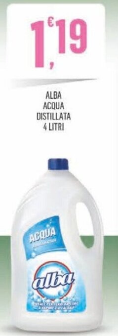Vibian ALBA ACQUA DISTILLATA 4 LITRI offerta