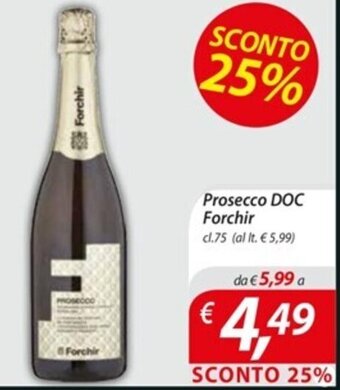 DiMeglio Prosecco DOC Forchir cl.75 offerta
