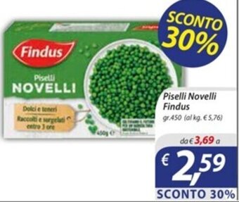 DiMeglio Piselli Novelli Findus gr.450 offerta