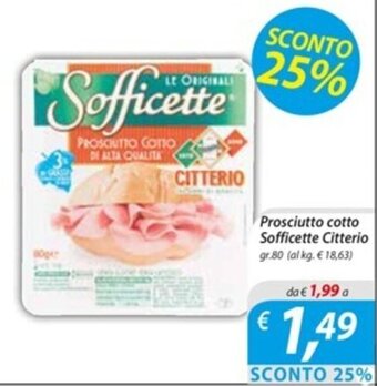 DiMeglio Prosciutto cotto Sofficette Citterio gr.80 offerta