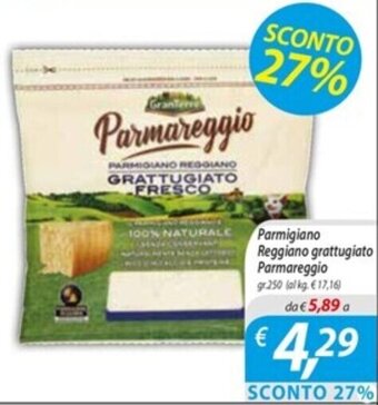 DiMeglio Parmigiano Reggiano grattugiato Parmareggio gr.250 offerta