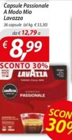 DiMeglio Capsule Passionale A Modo Mio Lavazza 36 capsule offerta