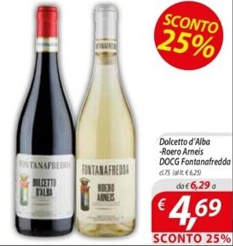 Dolcetto d'Alba -Roero Arneis DOCG Fontanafredda cl.75