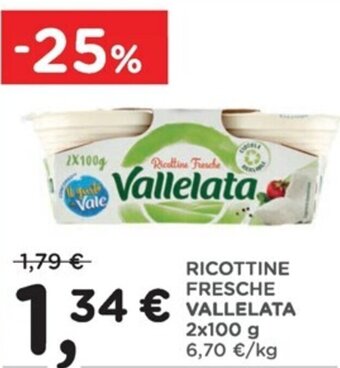 Poli RICOTTINE FRESCHE VALLELATA 2X100 G offerta