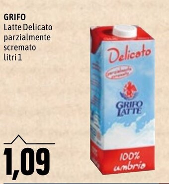 Emi Supermercati GRIFO Latte Delicato parzialmente scremato litri 1 offerta