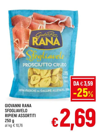 Famila Market GIOVANNI RANA SFOGLIAVELO RIPIENI ASSORTITI 250 g offerta