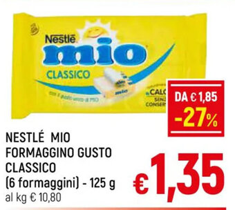 NESTLÉ MIO FORMAGGINO GUSTO CLASSICO (6 formaggini) - 125 g